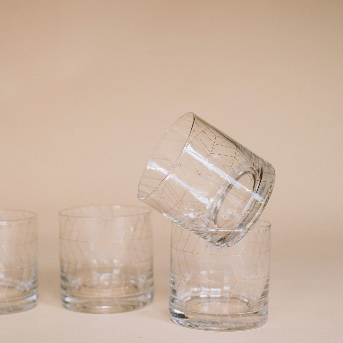 Geo Metro Rocks Glass